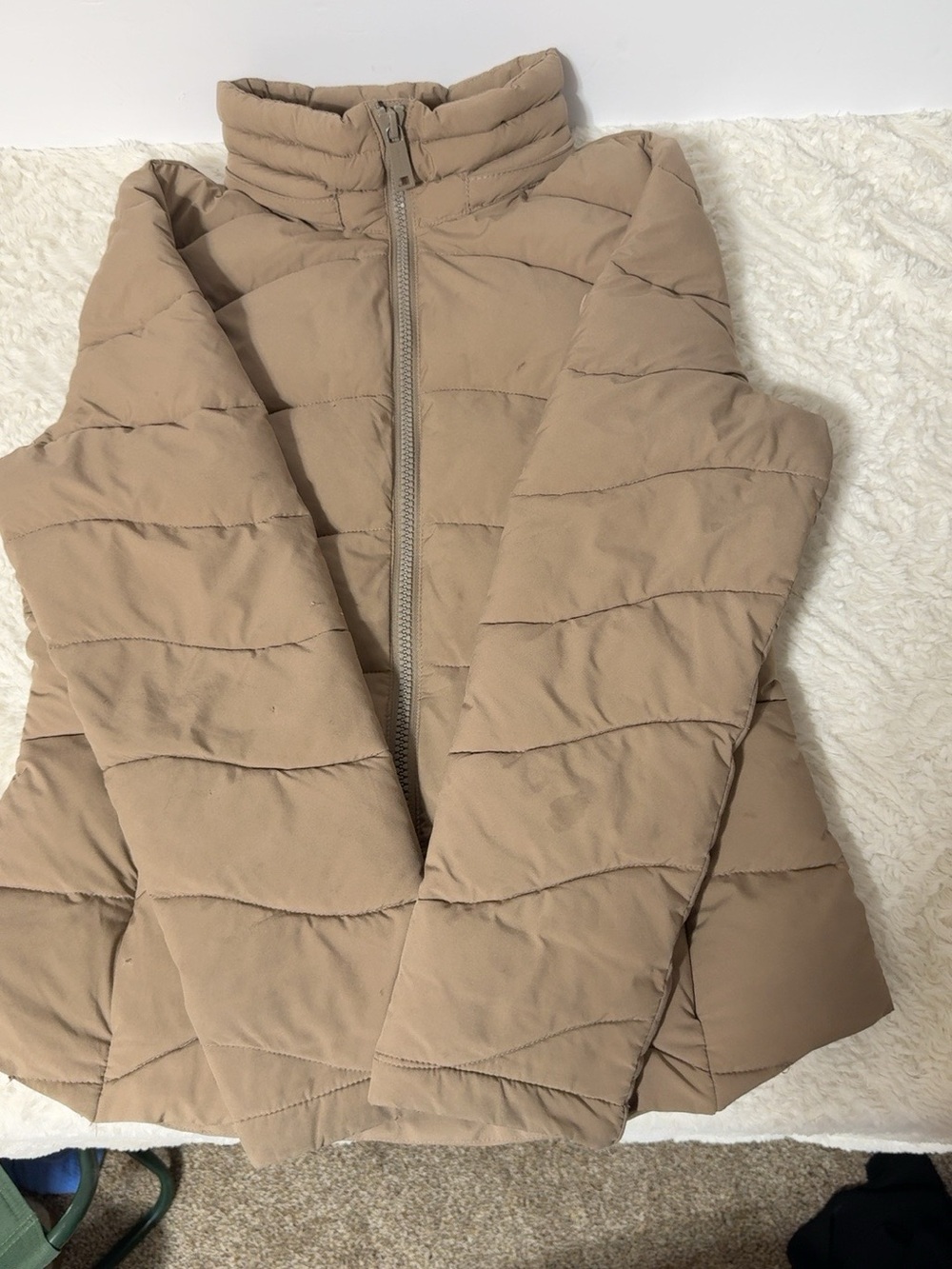 Calvin Klein Women's Tan Puffer Jacket